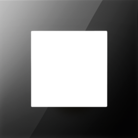 Plaque de recouvrement simple, couleur Niko Pure liquid black