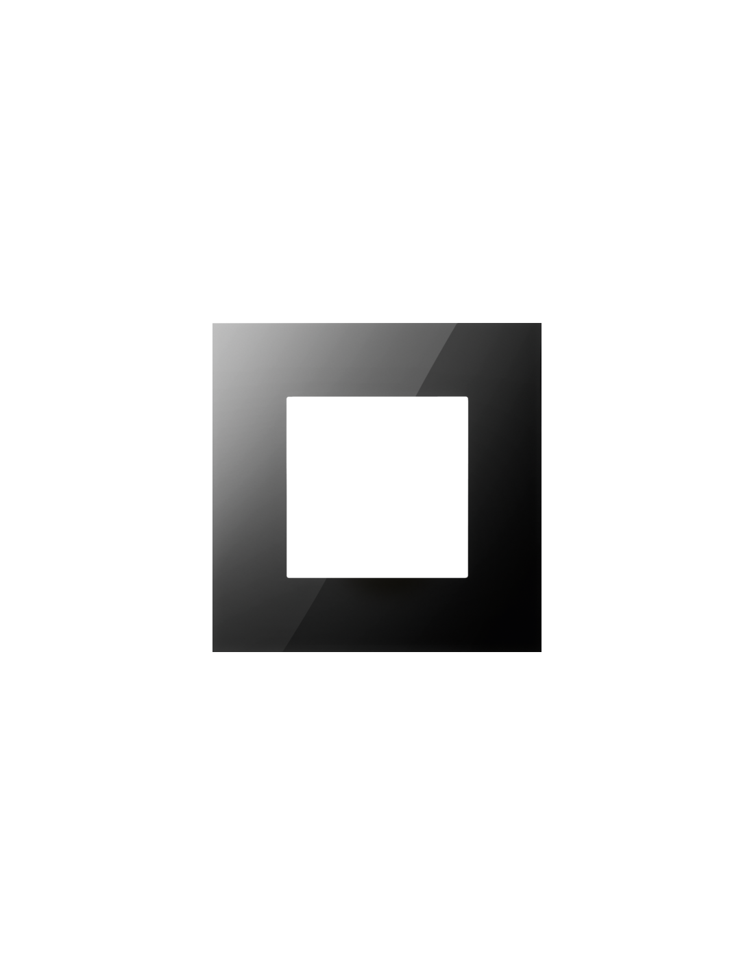 Plaque de recouvrement simple, couleur Niko Pure liquid black