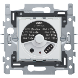 Socle pour variateur à bouton rotatif universel avec déparasitage TCC, 5 – 325 W, connexion à 3 fils
