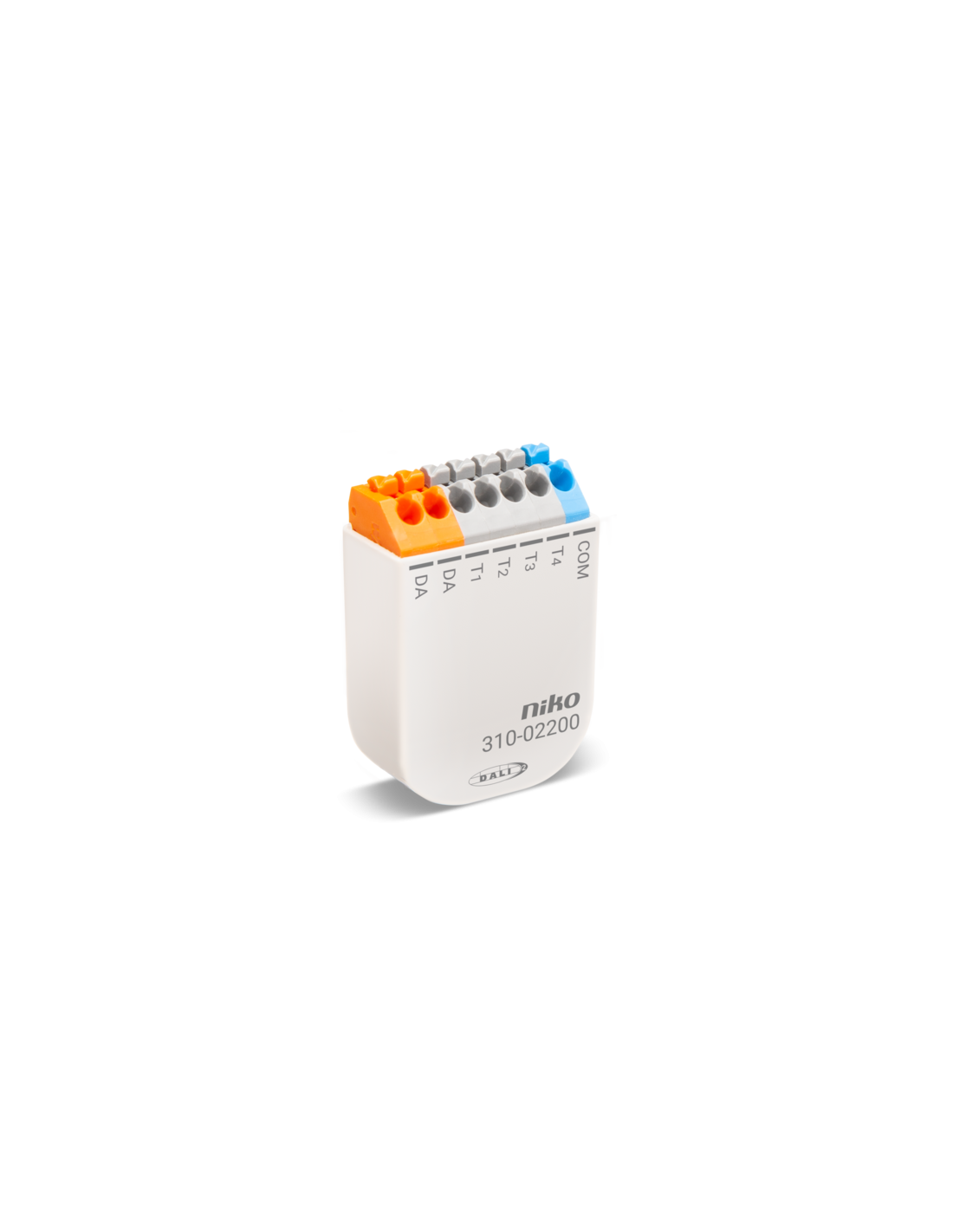Interface de bouton-poussoir DALI-2 avec quatre entrées sans potentiel