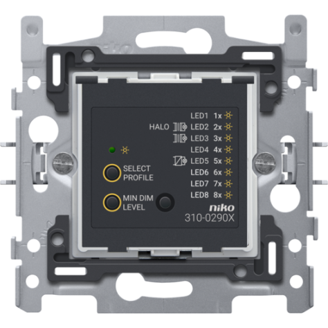 Socle pour variateur à bouton-poussoir universel déparasitage TCC, à 2 fils, 3 - 300 W