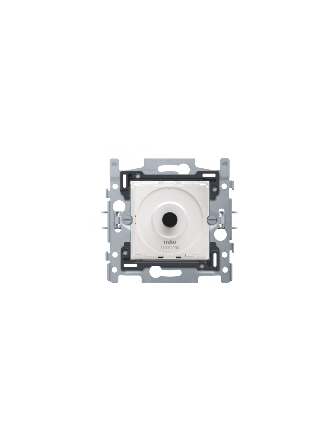 Socle pour variateur LED à bouton rotatif 4-200 W, 2 fils, fixation par griffes