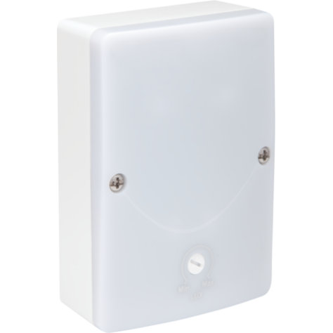 Interrupteur crépusculaire, 230 V, 3-300 lux, IP54, couleur blanc