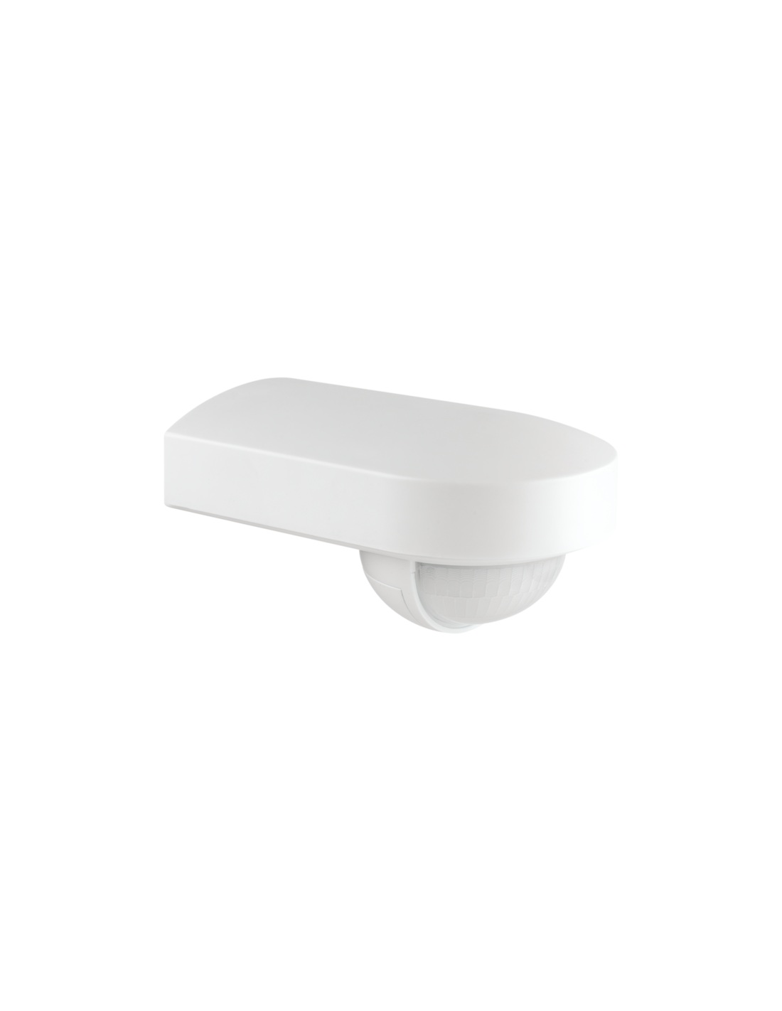 Détecteur de mouvement, 230 V, 16 m, 180°, IP54, avec lentille orientable, pour montage en saillie, couleur blanc