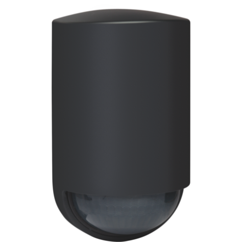 Détecteur de mouvement, 230 V, 13 m, 180°, IP54, pour montage en saillie, couleur anthracite