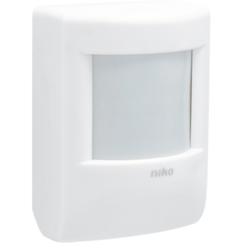 Détecteur de mouvement, 24 V, 15 m, 90°, avec interrupteur crépusculaire 3 – 300 lux, pour montage en saillie, couleur blanc