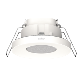 Détecteur de présence P34MR, KNX®, 5 canaux, 9-10 m, IP44, pour montage encastré, couleur blanc