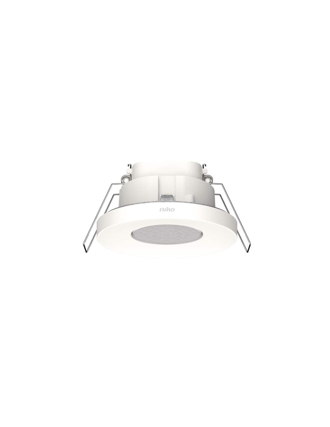 Détecteur de présence P34MR, KNX®, 5 canaux, 9-10 m, IP44, pour montage encastré, couleur blanc