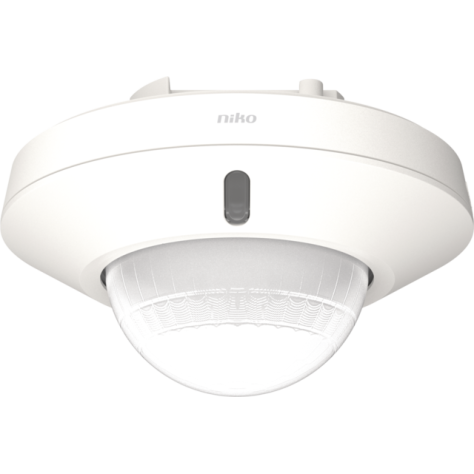 Détecteur de mouvement M34LR, KNX®, 5 canaux, 39-41 m, IP40, pour boîte d'encastrement, couleur blanc