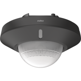 Détecteur de mouvement M34LR, KNX®, 5 canaux, 39-41 m, IP40, pour boîte d'encastrement, couleur noir