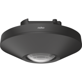 Détecteur de mouvement M34HC, KNX®, 5 canaux, 15-20 m, plafond grande hauteur, pour boîte d'encastrement, couleur noir