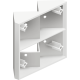 Etrier de montage pour des coins, couleur blanc