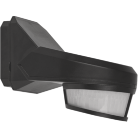Détecteur de mouvement, 230 V, 16 m, 240°, IP54, pour montage en saillie, couleur noir