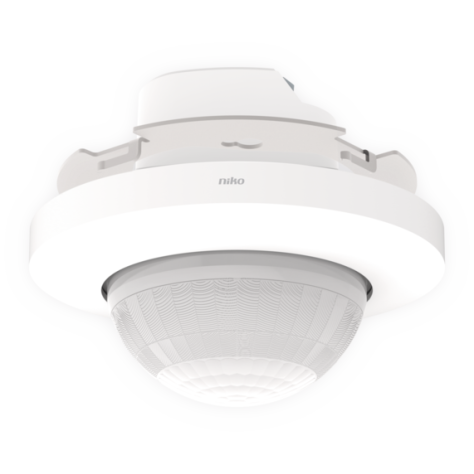 Détecteur de présence P42LR, 230 V, maître, 32-37 m, pour boîte d'encastrement, couleur blanc