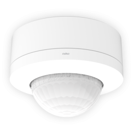 Détecteur de mouvement M41HC, 230 V, secondaire, 18-53 m, IP54, plafond grande hauteur, pour montage en saillie, couleur blanc