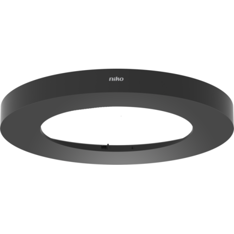 Collerette pour détecteurs P4XMR et M4XMR encastrés, couleur noir