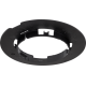 Bague de montage pour détecteurs P4XMR, P4XLR, M4XMR et M4XLR encastrés (SnapFit), couleur noir (RAL 9005).