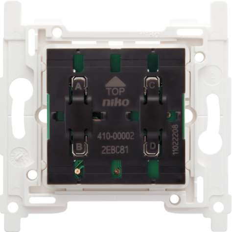 Socle pour interrupteur sans fil à 4 boutons
