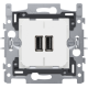 Double chargeur USB-A intelligent, 3,5 A, fixation par griffes