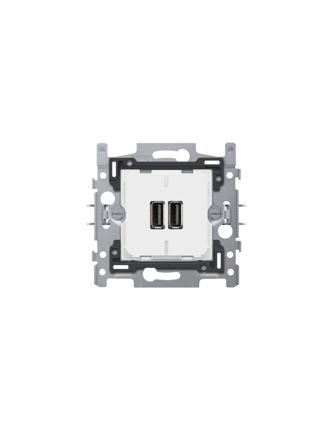 Double chargeur USB-A intelligent, 3,5 A, fixation par griffes