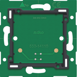 Platine murale simple avec connecteur pour Niko Home Control