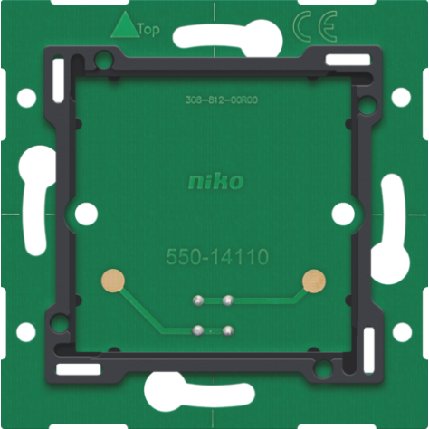 Platine murale simple avec connecteur pour Niko Home Control