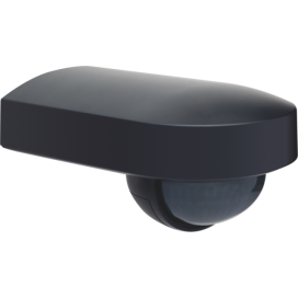 Détecteur de mouvement, Niko Home Control, 13 m, 180°, IP54, avec lentille orientable, pour montage en saillie, couleur anthracite