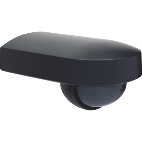 Détecteur de mouvement, Niko Home Control, 13 m, 180°, IP54, avec lentille orientable, pour montage en saillie, couleur anthracite
