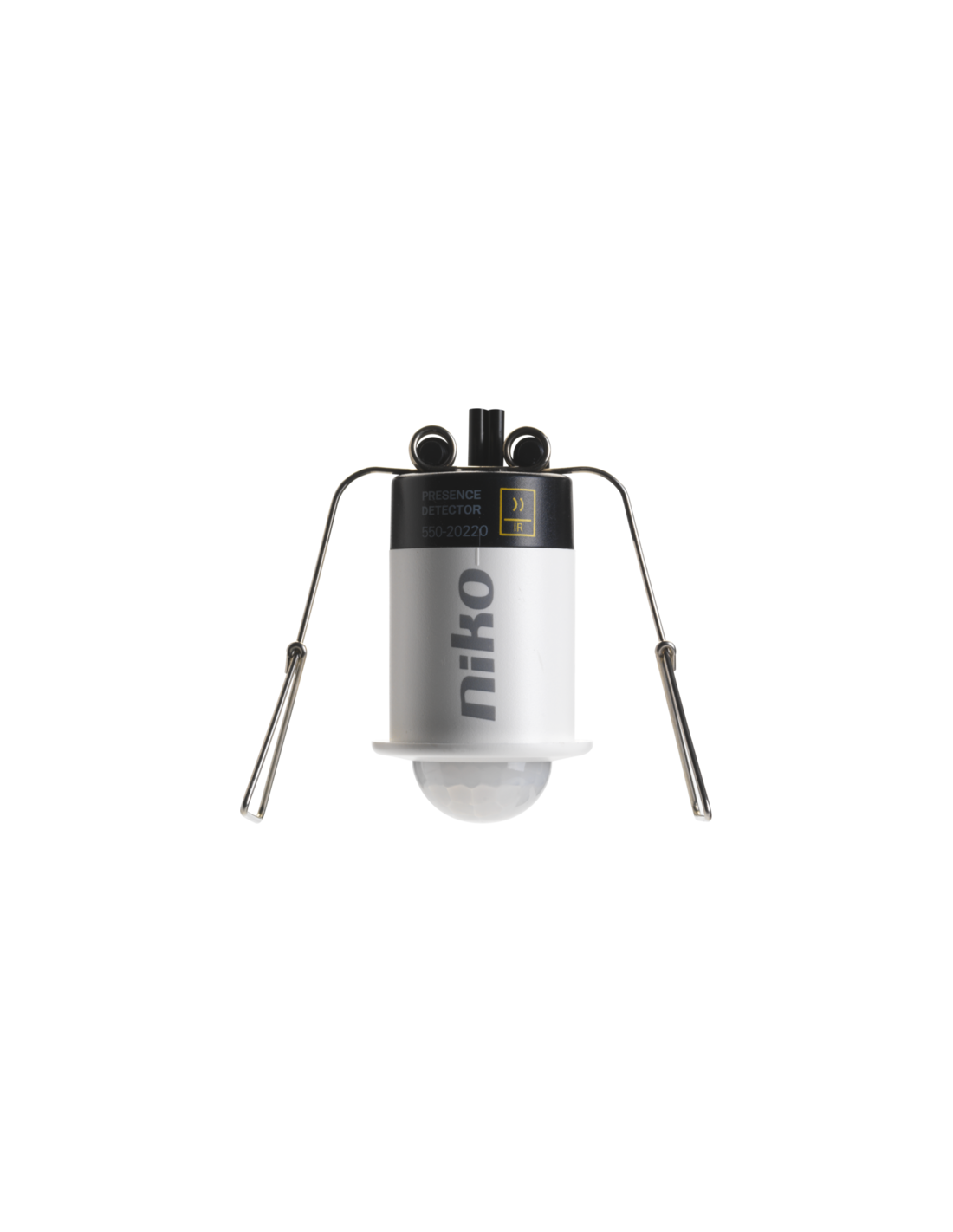 Détecteur de présence, Niko Home Control, 9,5 m, IP65, mini, pour montage encastré, couleur blanc & noir