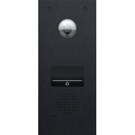 Poste extérieur vidéo pour Niko Home Control, avec 1 bouton-poussoir tactile éclairé