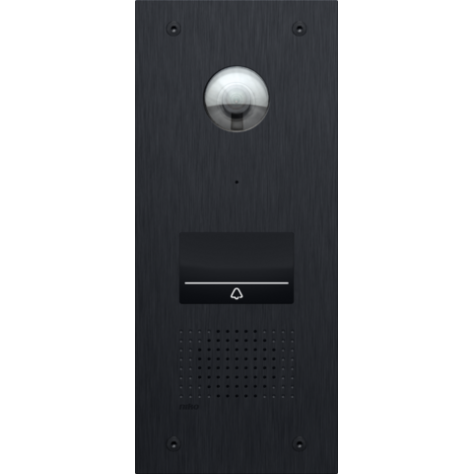 Poste extérieur vidéo pour Niko Home Control, avec 1 bouton-poussoir tactile éclairé