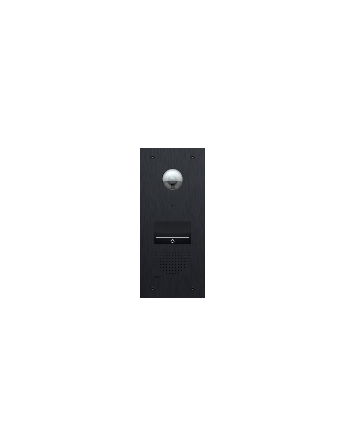 Poste extérieur vidéo pour Niko Home Control, avec 1 bouton-poussoir tactile éclairé