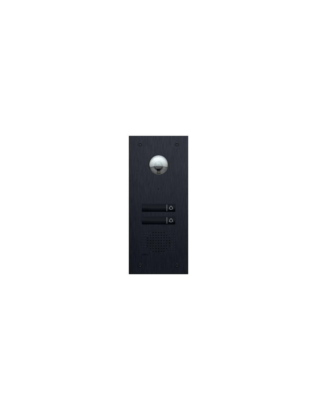 Poste extérieur vidéo pour Niko Home Control, avec 2 bouton-poussoirs tactiles éclairés