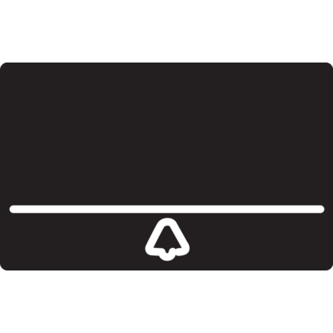 Porte-étiquette de réserve remplaçable pour le poste extérieur vidéo Niko Home Control avec un bouton-poussoir tactile