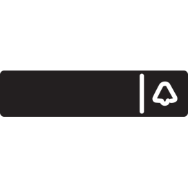 Porte-étiquette de rechange pour le poste extérieur vidéo Niko Home Control avec deux boutons-poussoirs tactiles