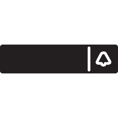 Porte-étiquette de rechange pour le poste extérieur vidéo Niko Home Control avec deux boutons-poussoirs tactiles