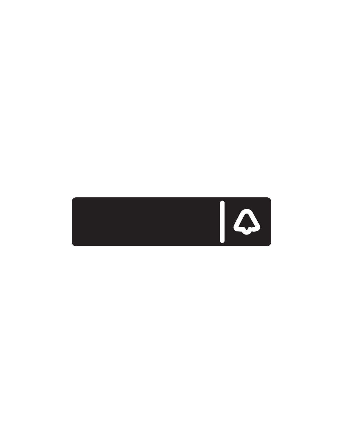 Porte-étiquette de rechange pour le poste extérieur vidéo Niko Home Control avec deux boutons-poussoirs tactiles