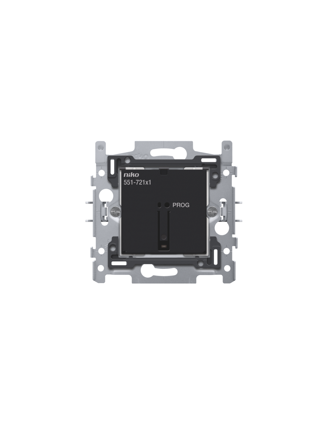 Interrupteur simple connecté, socle, 10 A, 60 x 71 mm, fixation par griffes, technologie Easywave 
