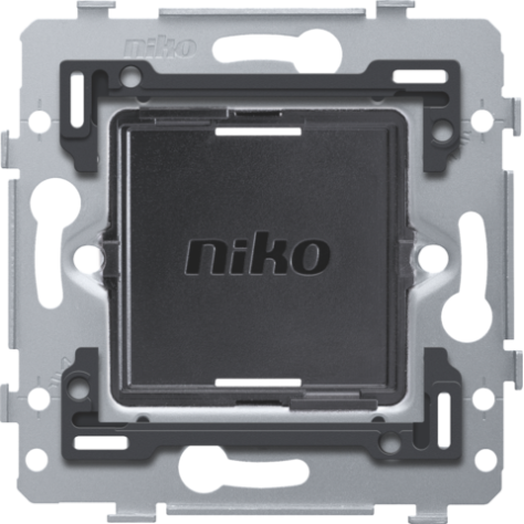 Socle métallique pour interrupteur Zigbee® sans fil sur batterie, 71 x 71 mm, fixation par vis