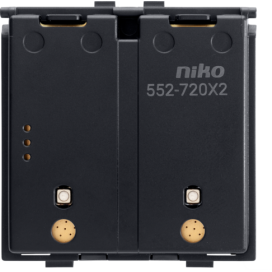 Interrupteur sans fil sur batterie, double, Zigbee®, sans socle