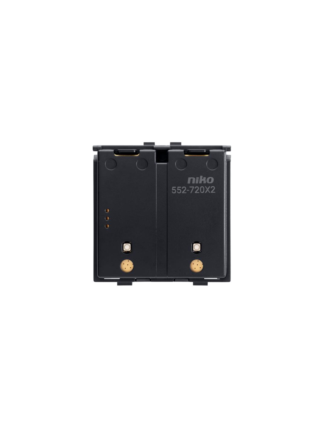 Interrupteur sans fil sur batterie, double, Zigbee®, sans socle