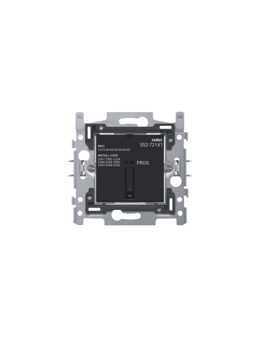 Interrupteur simple connecté, socle, 10 A, 60 x 71 mm, fixation par griffes, Zigbee®