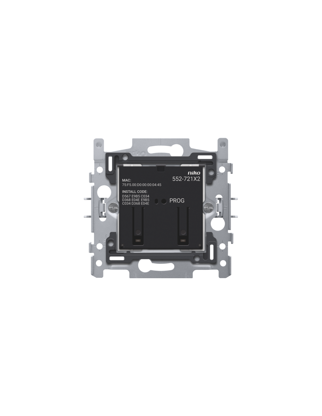 Interrupteur double connecté, socle, 2 x 10 A (total max. 16 A),60 x 71 mm, fixation par griffes, Zigbee®