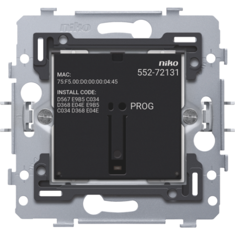 Interrupteur simple connecté, socle, 10 A, 71 x 71 mm, fixation par griffes, Zigbee®