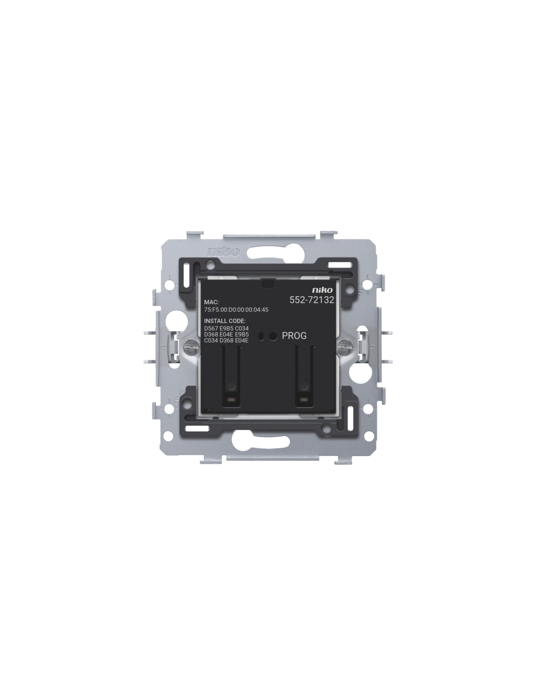 Interrupteur double connecté, socle, 2 x 10 A (total max. 16 A),71 x 71 mm, fixation par griffes, Zigbee®