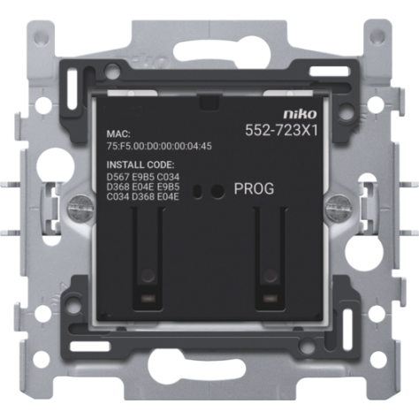 Commande de moteur connectée, socle, 3 A, 60 x 71 mm, fixation par griffes, Zigbee®