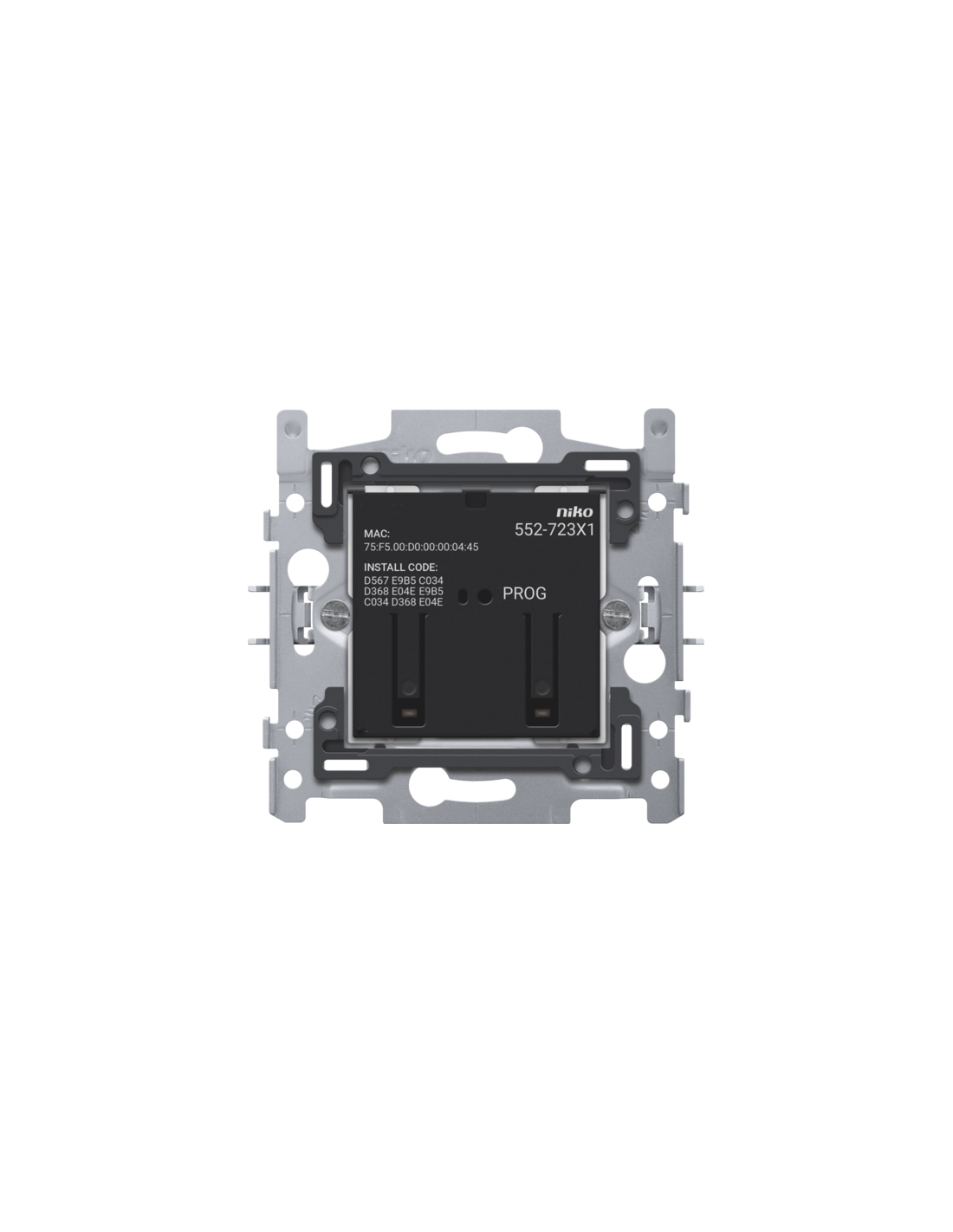 Commande de moteur connectée, socle, 3 A, 60 x 71 mm, fixation par griffes, Zigbee®
