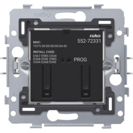 Commande de moteur connectée, socle, 3 A, 71 x 71 mm, fixation par griffes, Zigbee®