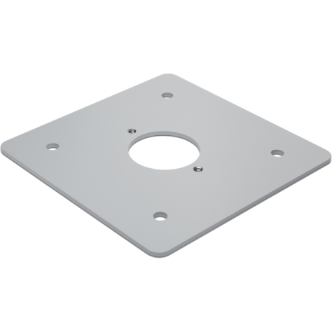 Platine thermolaquée pour bornes de jardin étanches aux projections d'eau, couleur gris