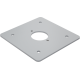 Platine thermolaquée pour bornes de jardin étanches aux projections d'eau, couleur gris